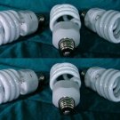6-CFLs 3 BLOOM & 3 GROW LIGHT BULBS Compact Fluorescent