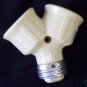 Y SOCKET ADAPTOR DUAL BULB SOCKET MEDIUM BASE