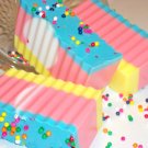 Marshmallow Rainbow Cake with Sprinkles Soap