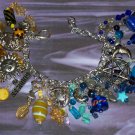 Wicca Goddess Day and Night Charm Bracelet Large