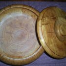 Burl Wood Decorative Bowl with Lid
