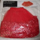Petticoat Sequin Dot Mini Slip TuTu Red Sparkly Leg Avenue