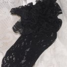 Sheer Lace Anklet Socks Black Leg Avenue