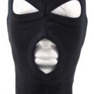 Ski Mask Balaclava. Black 3x Hole Ski Mask, Cotton