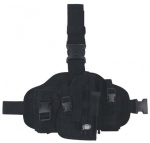 Tactical Thigh Rig Holster. Colour Black