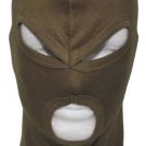 Ski Mask Balaclava. Coyote Tan 3x Hole Ski Mask, Cotton