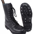 Combat Boots w/Steel Toe Cap. 10-Hole Black Size UK 8
