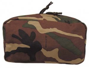 MOLLE Utility Pouch in Size Large Colour Woodland Camo