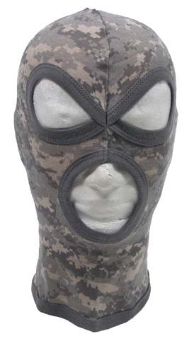 Ski Mask Balaclava. Digital 3x Hole Ski Mask, Cotton