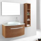 Virtu USA 40" Anabelle - Chestnut - Single Sink Bathroom Vanity Set
