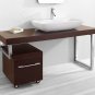 Virtu USA 60" Lyle - Walnut - Single Sink Bathroom Vanity Set