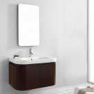 Virtu USA 36" Marvella - Walnut - Single Sink Bathroom Vanity Set