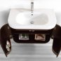 Virtu USA 36" Marvella - Walnut - Single Sink Bathroom Vanity Set