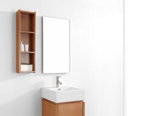 Virtu USA 20" Curtice - Chestnut - Single Sink Bathroom Vanity Set