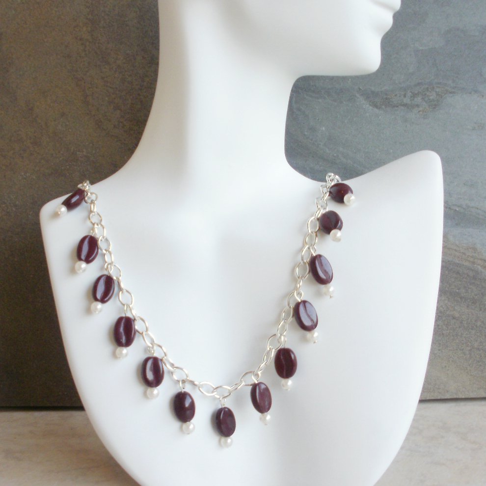 Rachel Coffee Bean Necklace for Espresso or Coffee Lovers