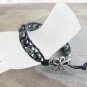 Natural Epidote Beaded Leather Wrap Bracelet