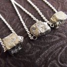 Meteor - Solitaire Iron Pyrite Nugget Necklace - One Piece