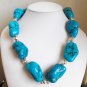 Super Chunky Freeform Turquoise Nugget Necklace