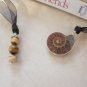 Nautilus Ammonite Fossil Gemstone Beaded Bookmark Jewels Book Thong