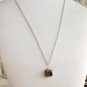Asteroid - Natural Raw Iron Pyrite Nugget Pendant Necklace