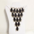 Fabulous Shocking Cockroach Bib Necklace
