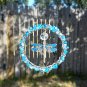 Beaded Dragonfly Suncatcher Prism Wire Wrapped  Blue Turquoise