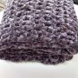 Large Luxury Scarf or Stole Super Soft Chenille Charcoal Handmade