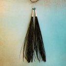 Super Long Natural Peacock Feather Earrings 8 inch