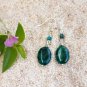Beautiful Crysocolla Gemstone Dangle Drop Earrings