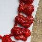 Super Chunky Natural Freeform Red Turquoise Slab Statement Necklace I