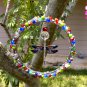 Beaded Dragonfly Suncatcher Prism Wire Wrapped Colorful