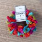 Luxury Hair Scrunchie Crochet Fiesta Vibrant Colorful Handmade
