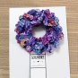 Luxury Hair Scrunchie Crochet Purple Rain Handmade
