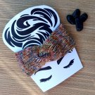 Luxury Ear Warmer Headband Knitted Variegated Earth Tones Handmade