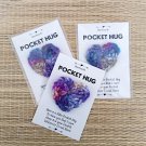 Pocket Hug Purple Heart Token Love Support Toy Handmade Crochet Small - 3 Hugs