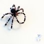 Beaded Spider Ornament Black Tarantula