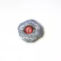 Creepy Rock Sculpture For Plants Red Glass Eyes Plant Watcher