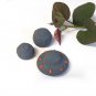 Alien Spaceship UFO Mini Sculpture for Fairy Garden Desk or Planter Grey