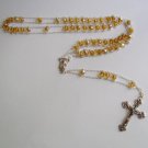 YELLOW/TOPAZ COLORED LADDER ROSARY ROS116