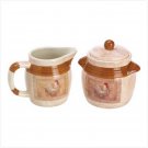 LE POULET SUGAR and CREAMER SET