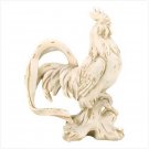 WEATHERED IVORY ROOSTER STATUE