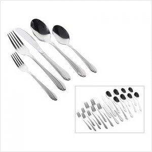 WAVE CASCADE 20-PC FLATWARE