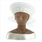 WHITE BRAID ROSEBUD HAT