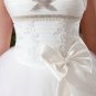 Wholesale Elegant Ivory Halter-neck Ball G Dress D60411