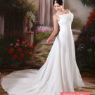 Elegant Ivory Spaghetti Train Wedding Dress D60337