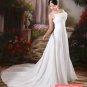 Elegant Ivory Spaghetti Train Wedding Dress D60337