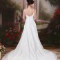 Elegant Ivory Spaghetti Train Wedding Dress D60337