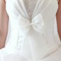 Luxurious Ivory Strapless Cathedral Train Wedding Dress D60357