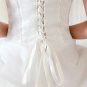 Luxurious Ivory Strapless Cathedral Train Wedding Dress D60357