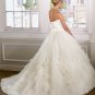 wholesale Princess Look Strapless Floral Sash Ball Gown Hi-Lo Wedding Dress D63837